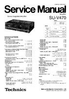 Technics - SUV-470 - Service manual 